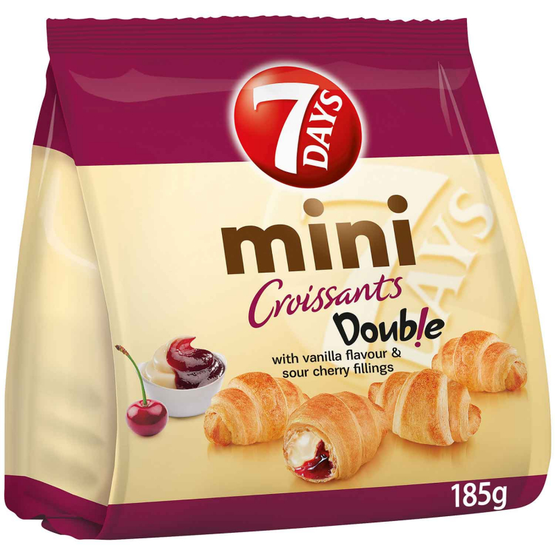  7Days Mini Double Croissants Vanille & Sauerkirsche 185g 