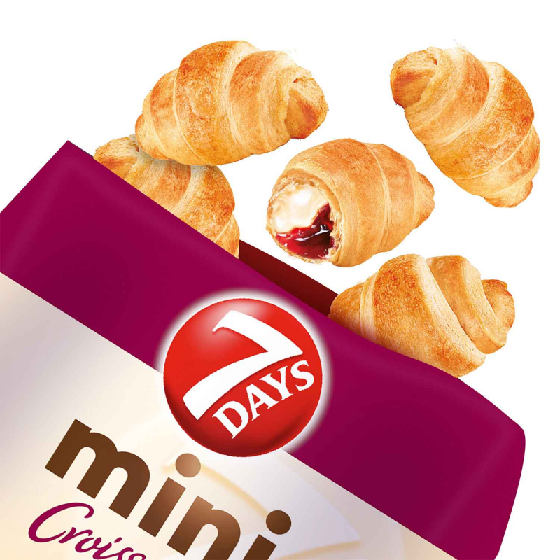  7Days Mini Double Croissants Vanille & Sauerkirsche 185g 