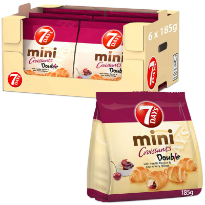  7Days Mini Double Croissants Vanille & Sauerkirsche 185g 