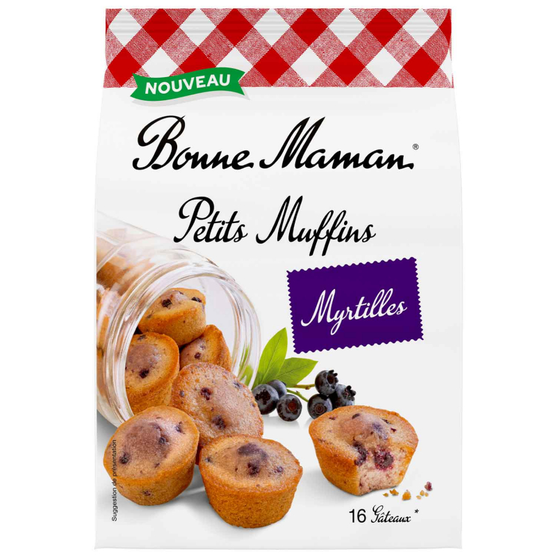  Bonne Maman Petits Muffins Myrtilles 235g 