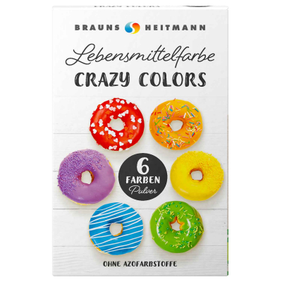  Brauns Heitmann Lebensmittelfarbe Crazy Colors 6er 