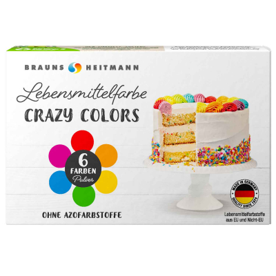  Brauns Heitmann Lebensmittelfarbe Crazy Colors 6er 