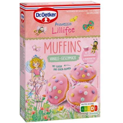  Dr. Oetker Backmischung Prinzessin Lillifee Muffins Vanille 397g 