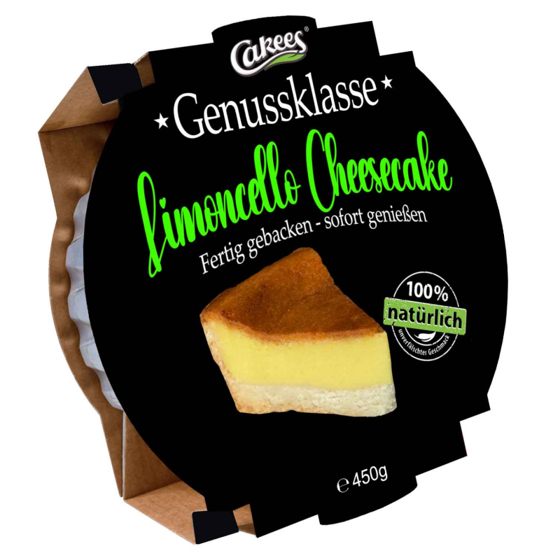  Cakees Genussklasse Limoncello Cheesecake 450g 