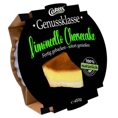  Cakees Genussklasse Limoncello Cheesecake 450g 