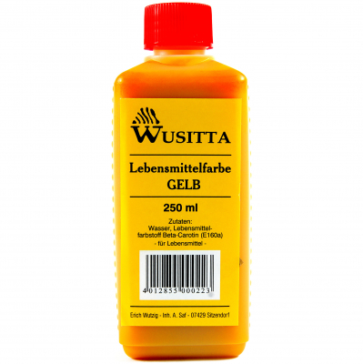  Wusitta Lebensmittelfarbe Gelb 250ml 