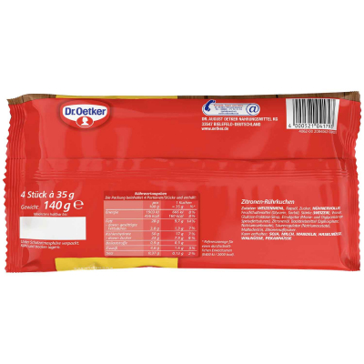  Dr. Oetker Kuchensnack Zitrone 4x35g 