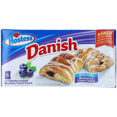  Hostess Danish Blueberry & Cream Cheese 6er 