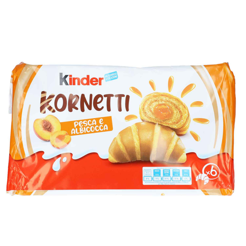  kinder Kornetti Pesca e Albicocca 6er 