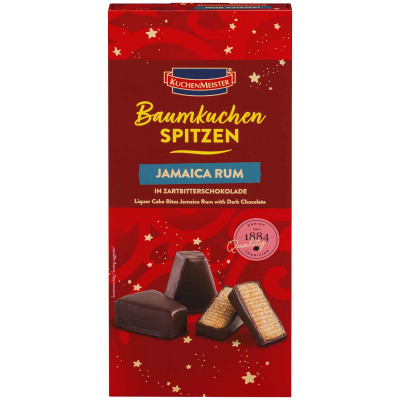  KuchenMeister Baumkuchen Spitzen Jamaica Rum Zartbitter 150g 