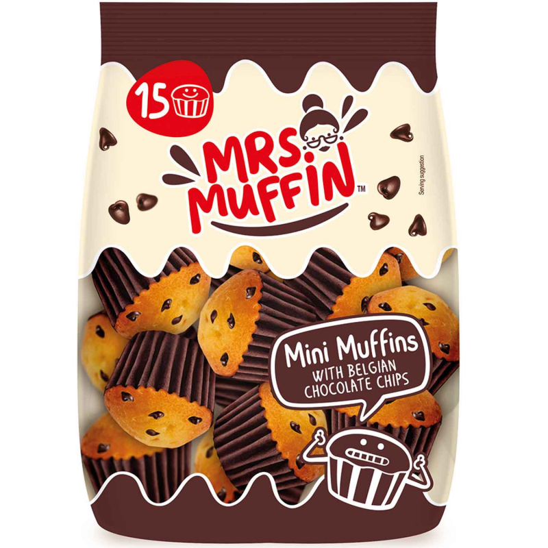  Mrs. Muffin Mini Muffins Belgian Chocolate Chips 225g 
