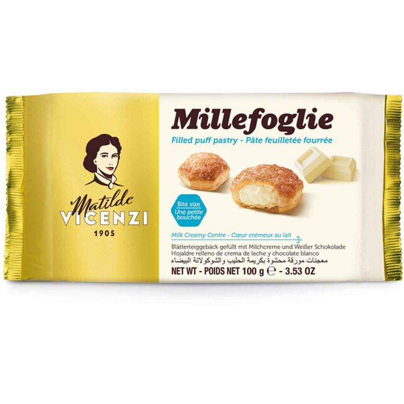  Matilde Vicenzi Millefoglie Milk Creamy Centre 100g 