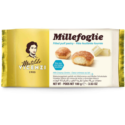 Matilde Vicenzi Millefoglie Milk Creamy Centre 100g 