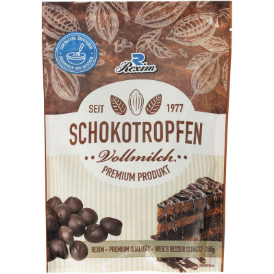 Rexim Schokotropfen Vollmilch 250g 