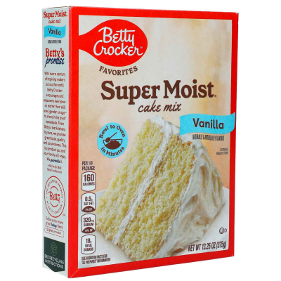  Betty Crocker Super Moist Cake Mix Vanilla 375g 