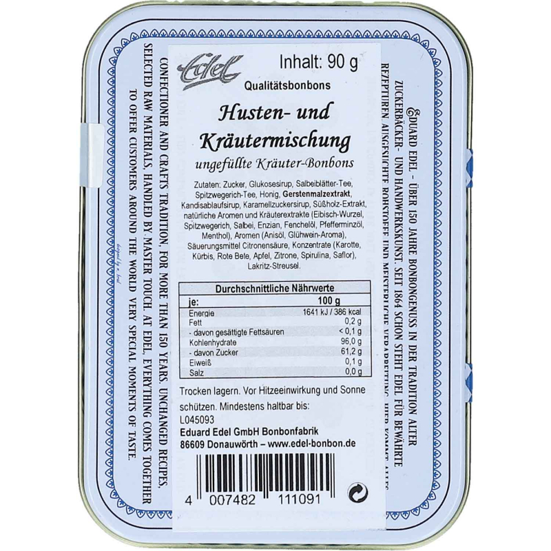  Edel Husten- und Kräutermischung Traditionsdose 90g 