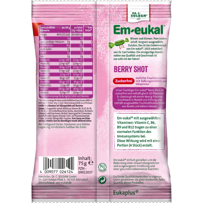  Em-eukal Berry Shot zuckerfrei 75g 