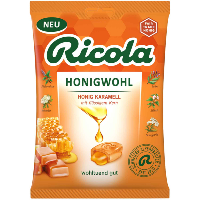  Ricola Honigwohl Honig Karamell 68g 
