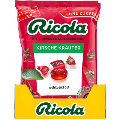  Ricola Kirsche Kräuter ohne Zucker 75g 