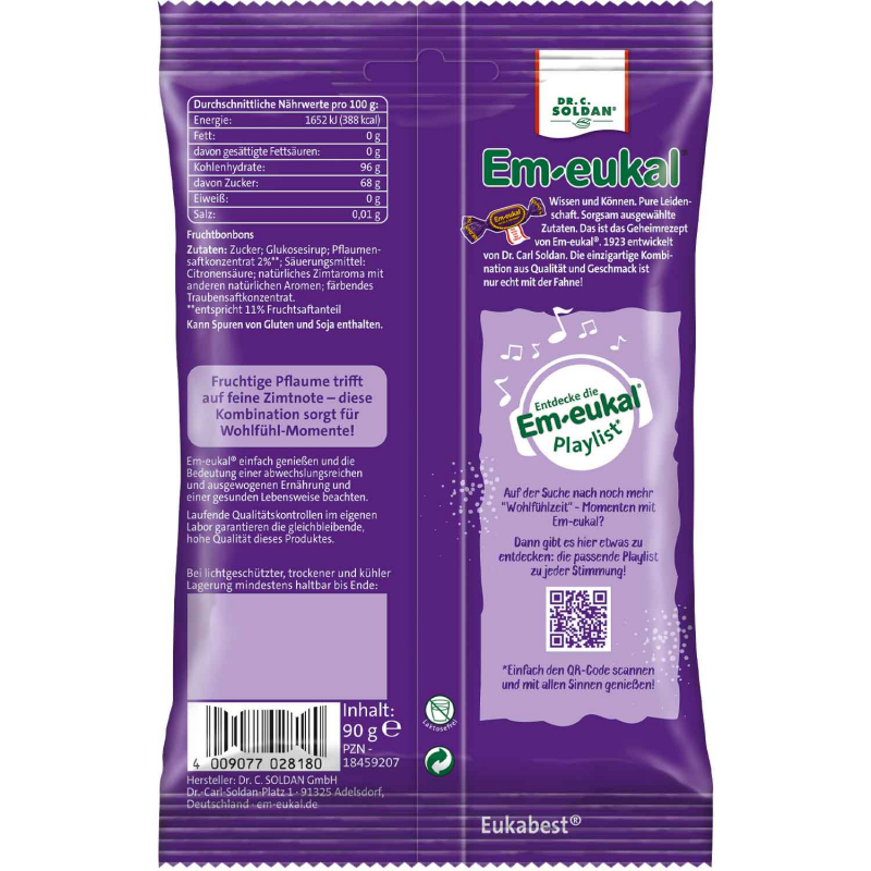  Em-eukal Wohlfühlzeit Pflaume-Zimt 90g 