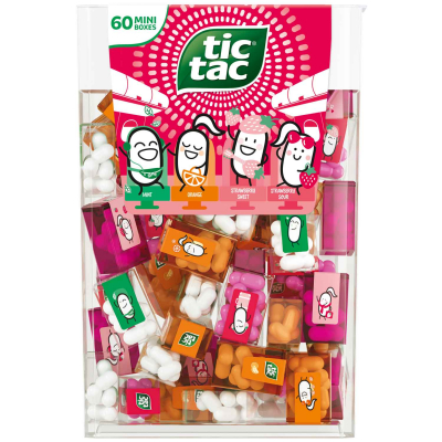  tic tac Travels Lilliput Mini-Boxen Strawberry 60er 
