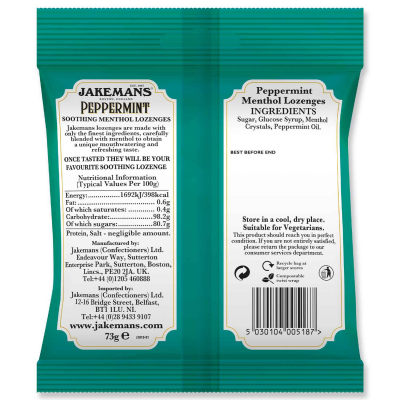  Jakemans Peppermint 73g 
