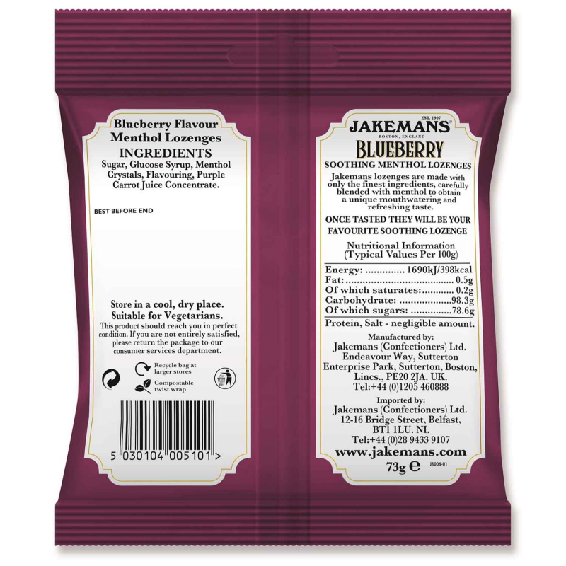  Jakemans Blueberry 73g 
