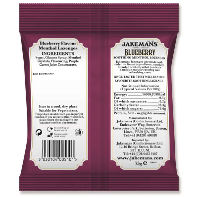  Jakemans Blueberry 73g 