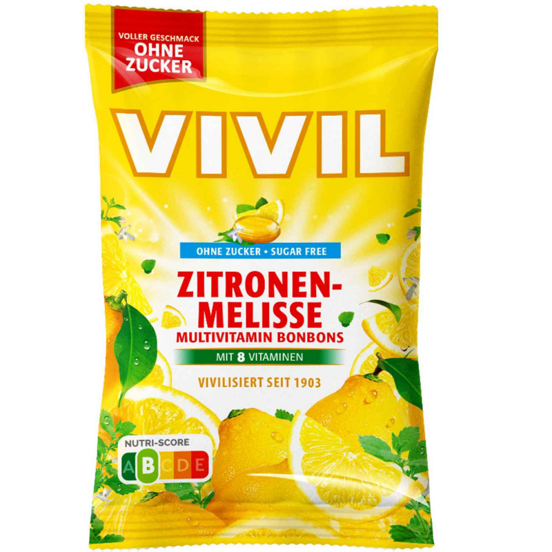  Vivil Multivitamin Bonbons Zitronenmelisse ohne Zucker 120g 