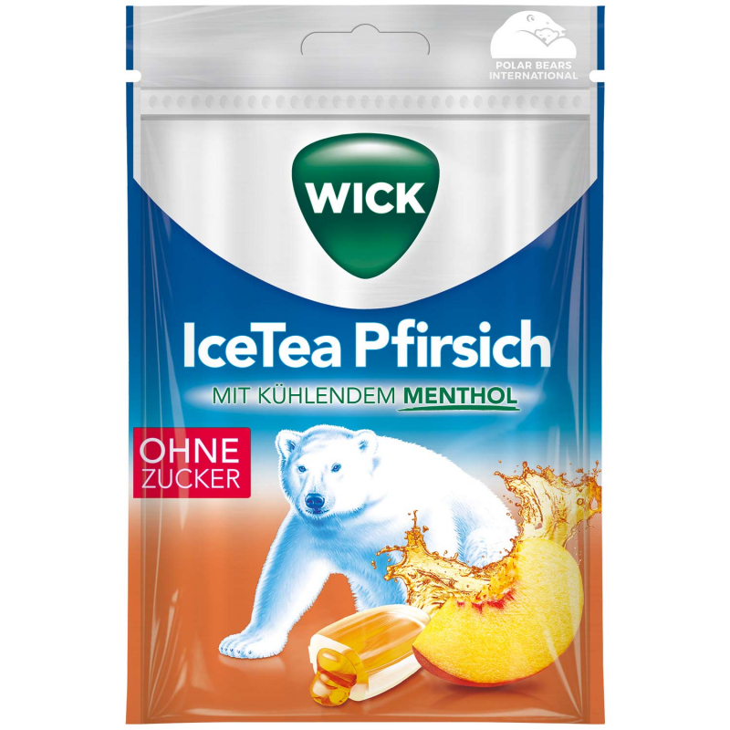  Wick IceTea Pfirsich ohne Zucker 72g 