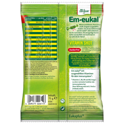  Em-eukal Vitamin Shot sauer gefüllt zuckerfrei 75g 