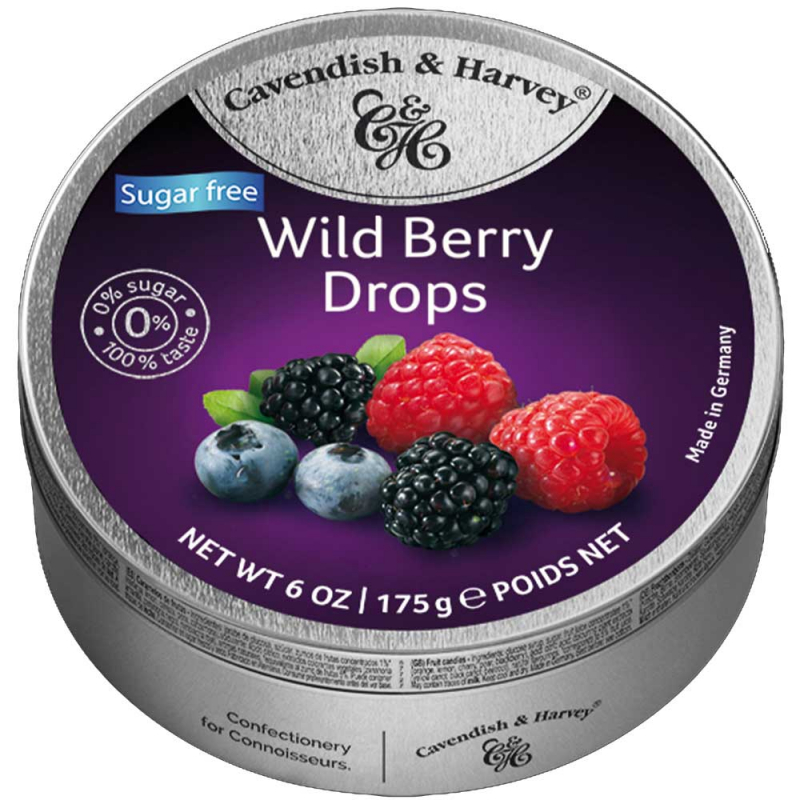  Cavendish & Harvey Wild Berry Drops sugarfree 175g 