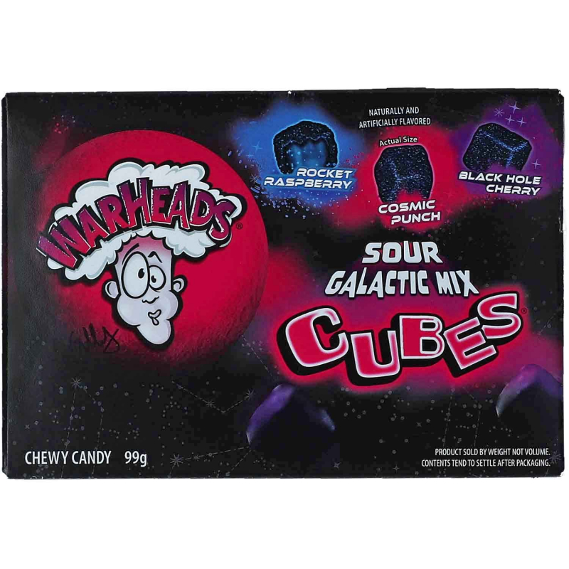  Warheads Cubes Galactic Mix Sour 99g 