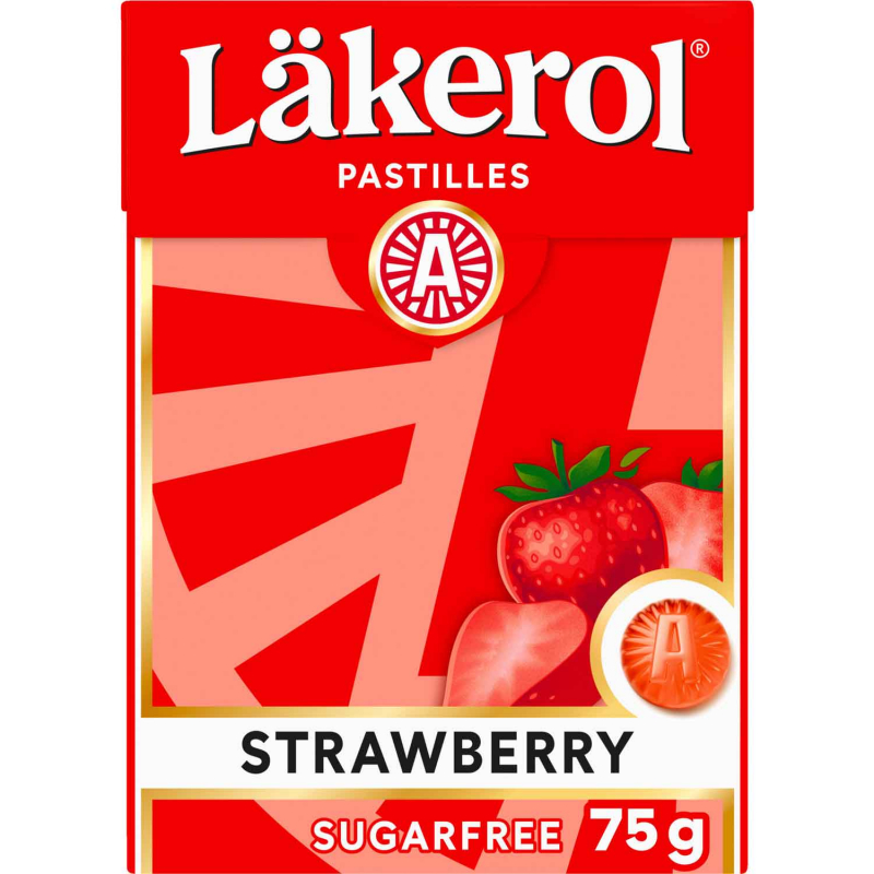  Läkerol Strawberry sugarfree Big Pack 75g 
