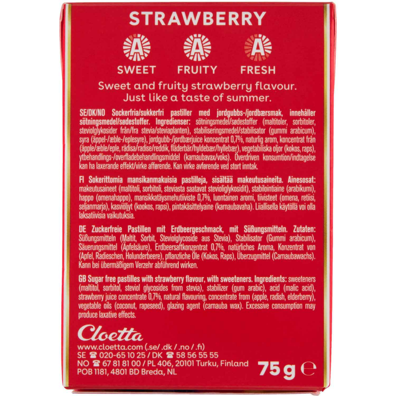  Läkerol Strawberry sugarfree Big Pack 75g 