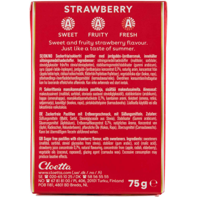  Läkerol Strawberry sugarfree Big Pack 75g 