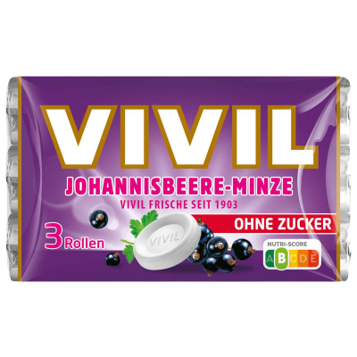  Vivil Johannisbeere-Minze ohne Zucker 3er 