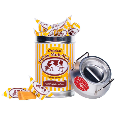  Original Sahne Muh-Muhs Sahne Toffees Nostalgie-Milchkanne 252g 