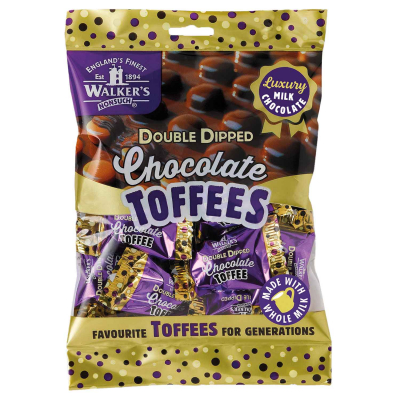  Walker's Nonsuch Double Dipped Chocolate Toffees 135g 