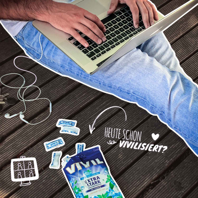  Vivil Halsbonbons Extra Stark ohne Zucker 120g 