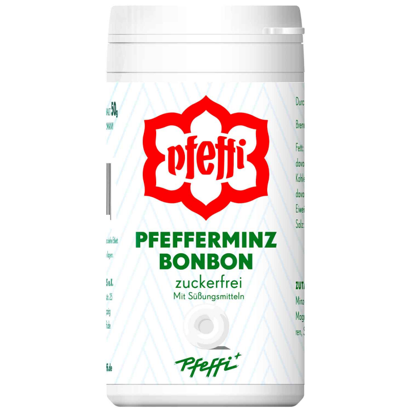  Pfeffi Pfefferminz Bonbon zuckerfrei 50g 
