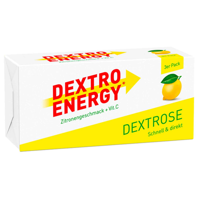  Dextro Energy Dextrose Zitrone 3x8er 