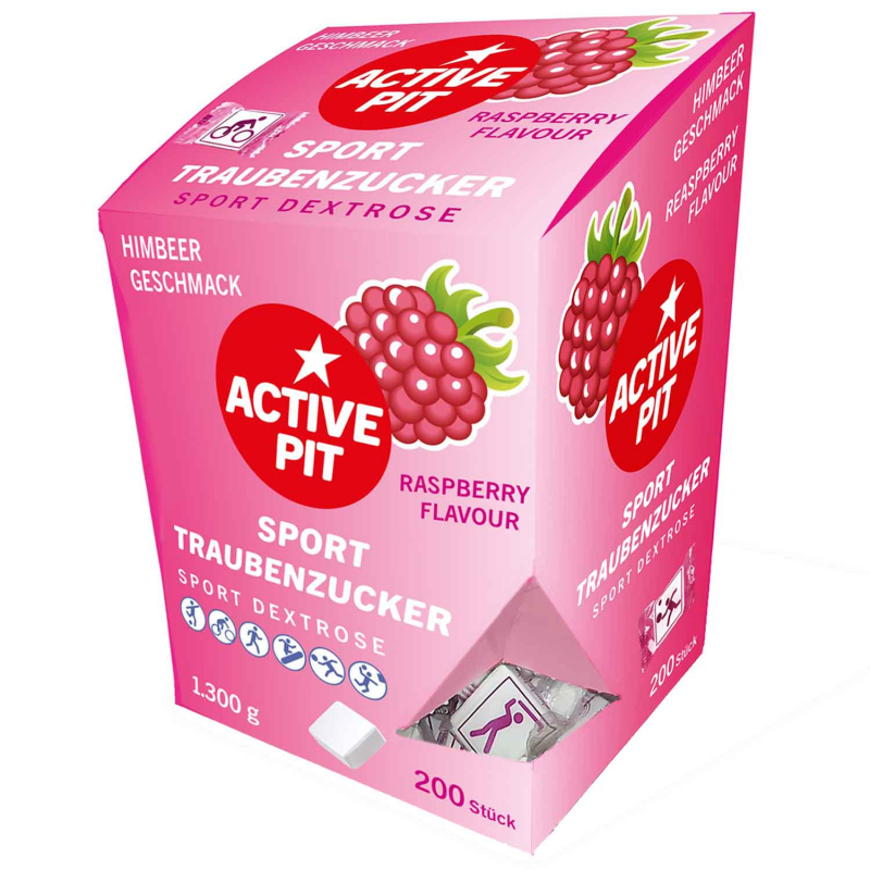  Active Pit Sporttraubenzucker Himbeer 200er 