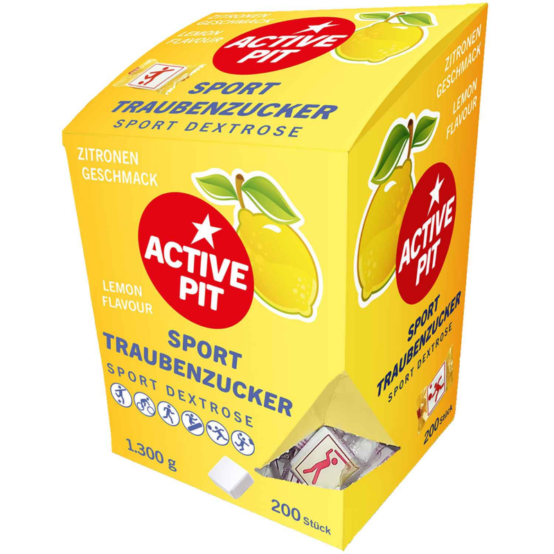  Active Pit Sporttraubenzucker Zitrone 200er 