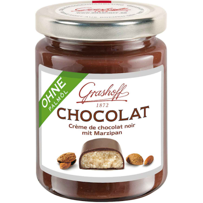  Grashoff Chocolat Crème de chocolat noir mit Marzipan 250g 