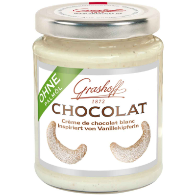  Grashoff Chocolat Crème de chocolat blanc Inspiriert von Vanillekipferln 235g 