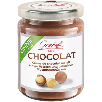  Grashoff Chocolat Crème de chocolat au lait mit Macadamianüssen 235g 