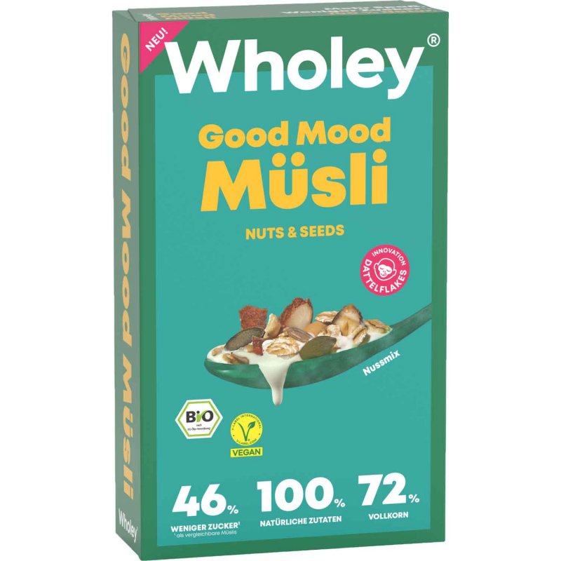  Wholey Good Mood Müsli Nuts & Seeds Bio 400g 