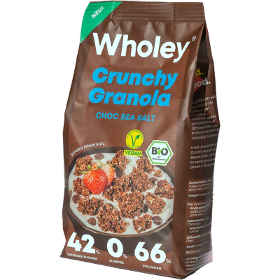  Wholey Crunchy Granola Choc Sea Salt Bio 300g 