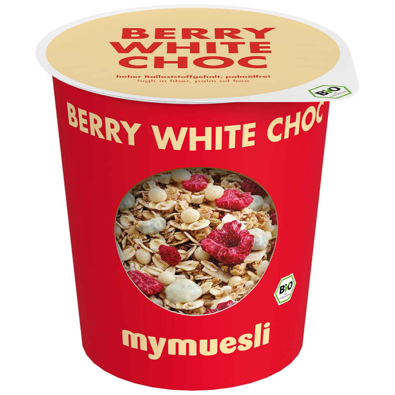  mymuesli 2go Berry White Choc Bio 85g 
